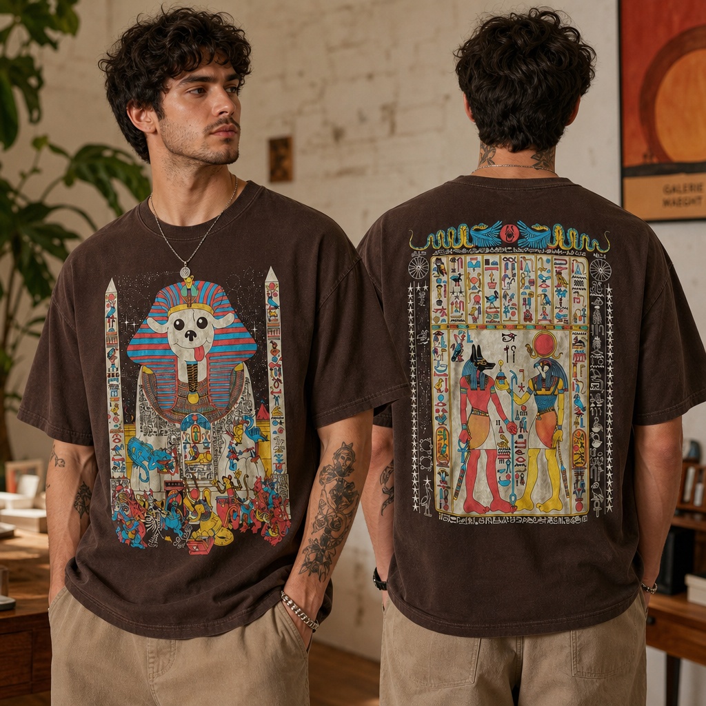 brian-blomerth-egypt-dog-pharaoh-two-sided-unisex-t-shirt-1 Brian Blomerth – Egypt Dog Pharaoh Two-Sided Unisex T-Shirt 2