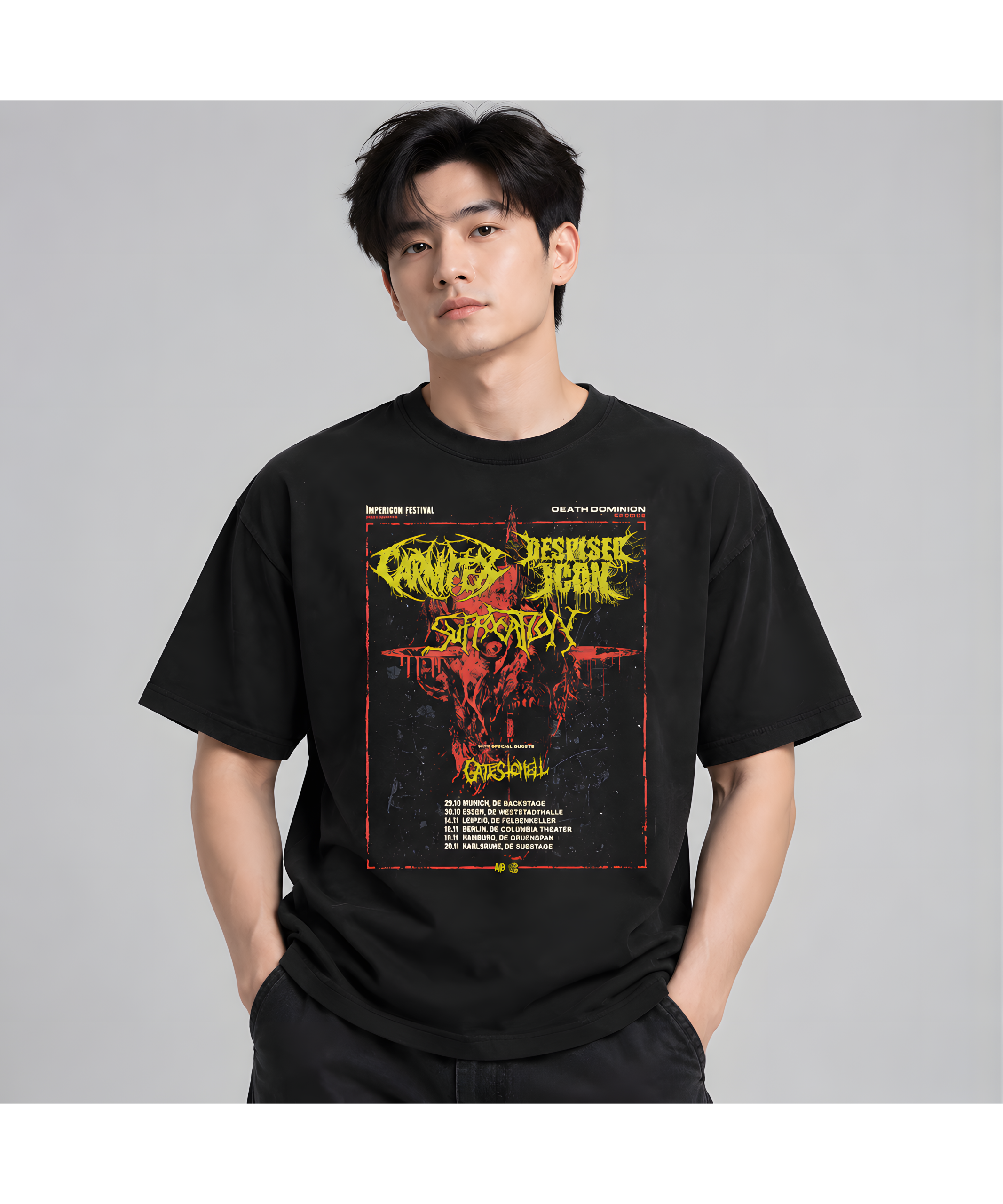 Carnifex – Death Dominion EU Tour 2026 (Germany: Oct 29–Nov 20) w/ Despised Icon & Suffocation – Unisex T-Shirt