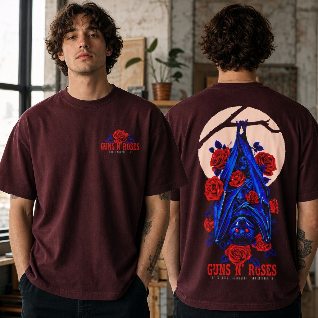Guns N’ Roses San Antonio TX 2026 Two-Sided T-Shirt – Alamodome Concert Tour Tee 1