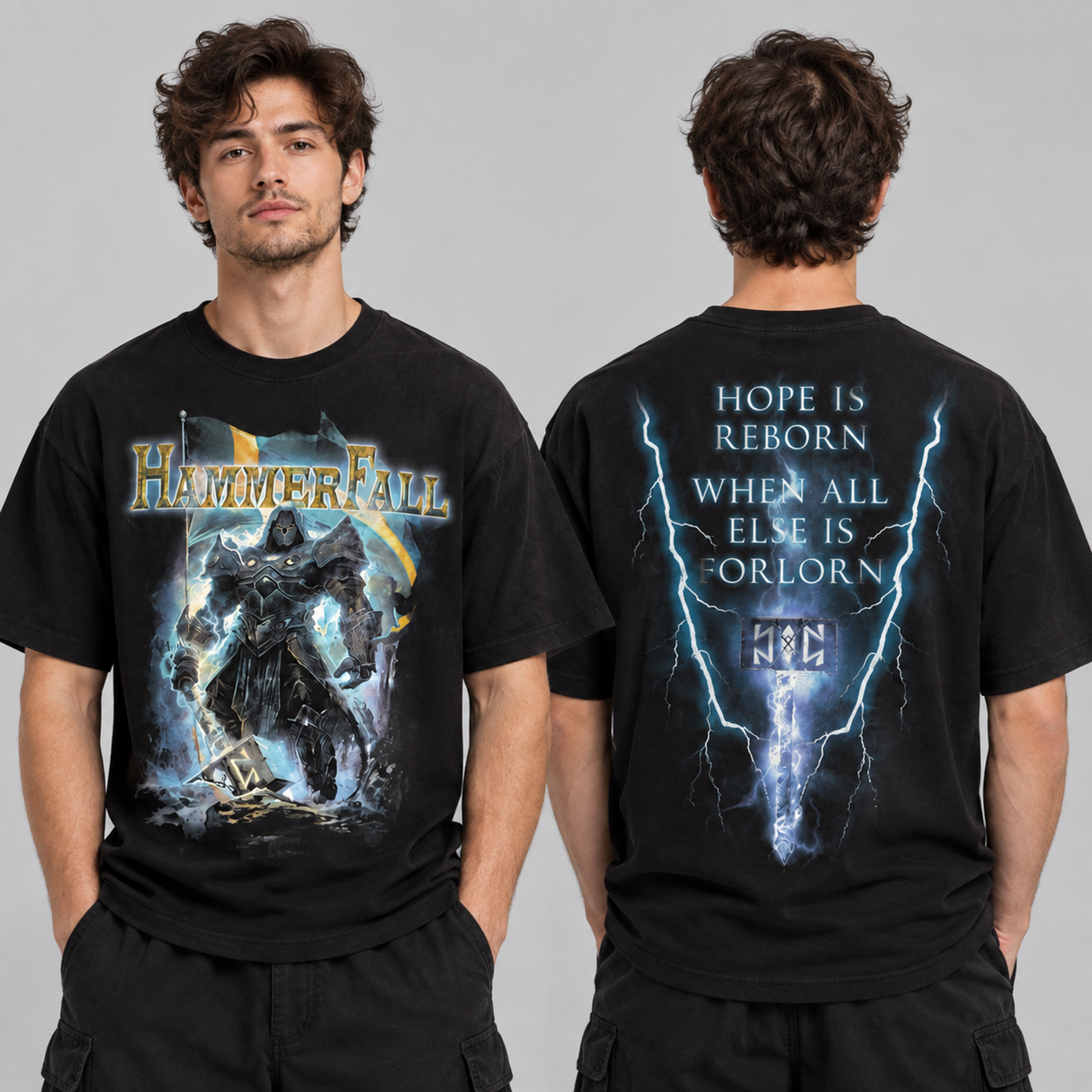 hammerfall-hope-is-reborn-when-all-else-is-forlorn-2026-two-sided-unisex-t-shirt HammerFall – “Hope Is Reborn When All Else Is Forlorn” 2026 Two-Sided Unisex T-Shirt 1