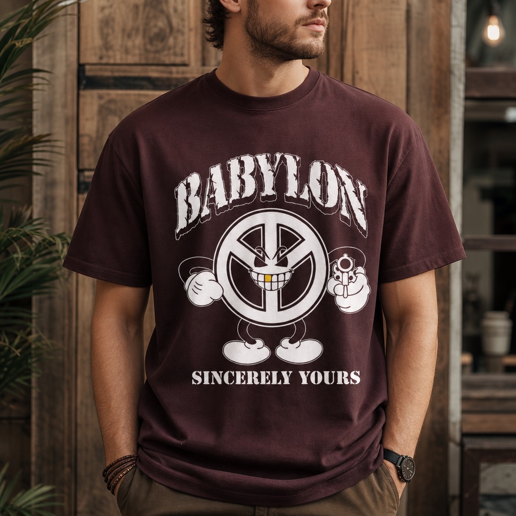 Haywire x Babylon “Sincerely Yours” T-Shirt – Hardcore Punk Streetwear Graphic Tee 1