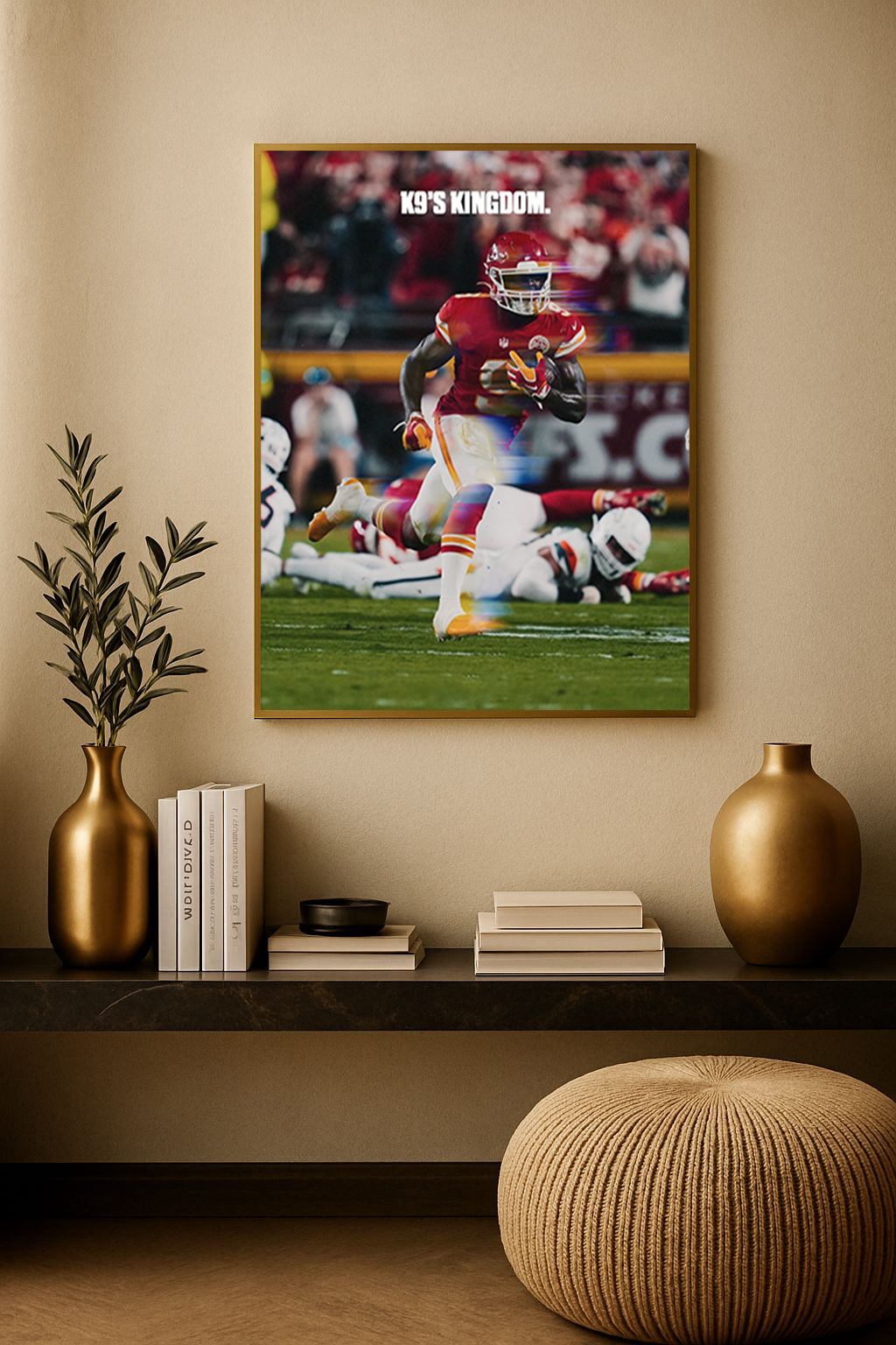 Kenneth Walker III 191 Yards Debut Poster 2026 – Chiefs K9’s Kingdom Canvas Print 1