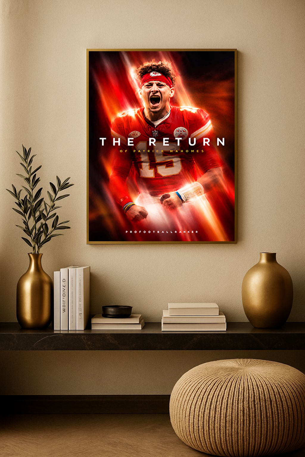 Patrick Mahomes Kansas City Chiefs 2026–2027 “The Return” Poster Canvas, NFL Football Wall Art 1