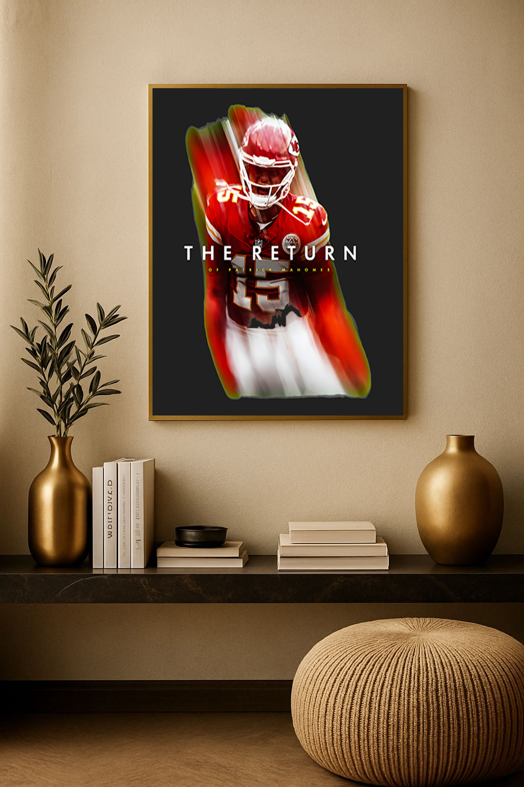 Patrick Mahomes “The Return” Poster 2026 – Kansas City Chiefs NFL Season Canvas Print 1
