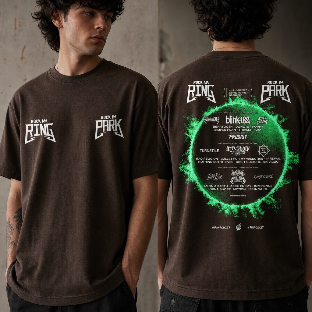 Rock am Ring & Rock im Park 2027 Lineup Two-Sided T-Shirt – Festival Band Shirt 1