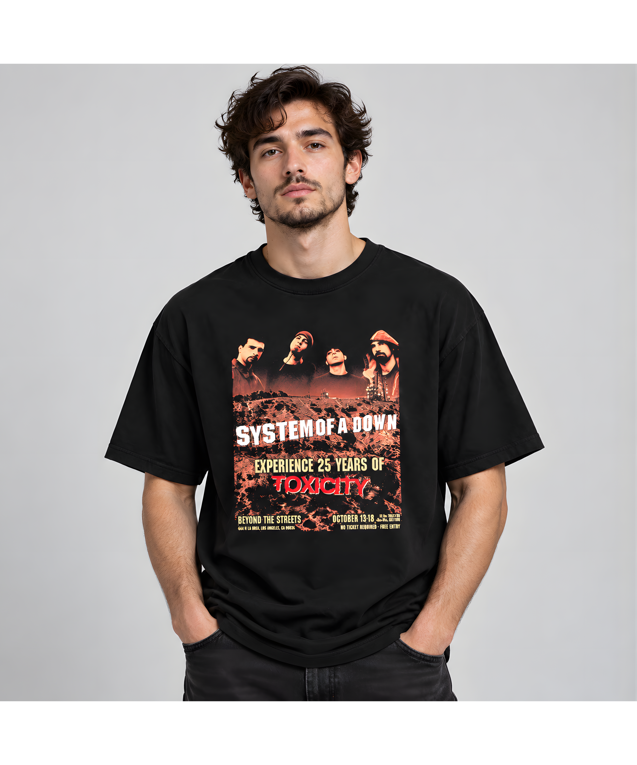 System of a Down – Toxicity 25th Anniversary Exhibition at Beyond The Streets LA (Oct 13–18, 2026) Unisex T-Shirt