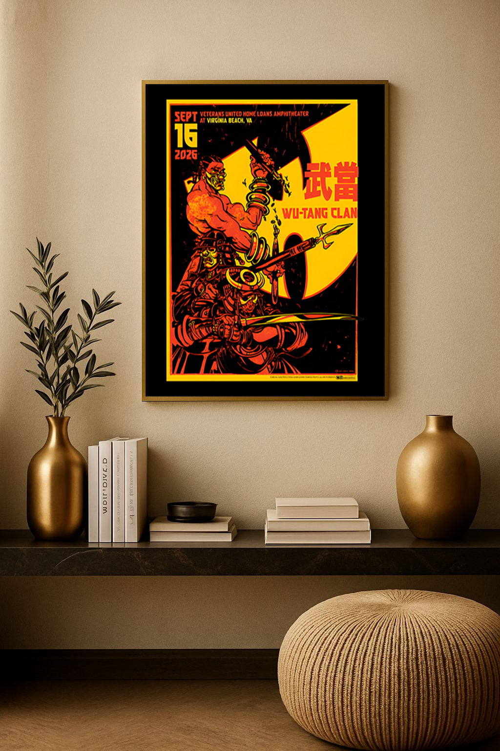 Wu-Tang Clan Virginia Beach VA 2026 Concert Poster Canvas – The Final Chamber Wall Art 1